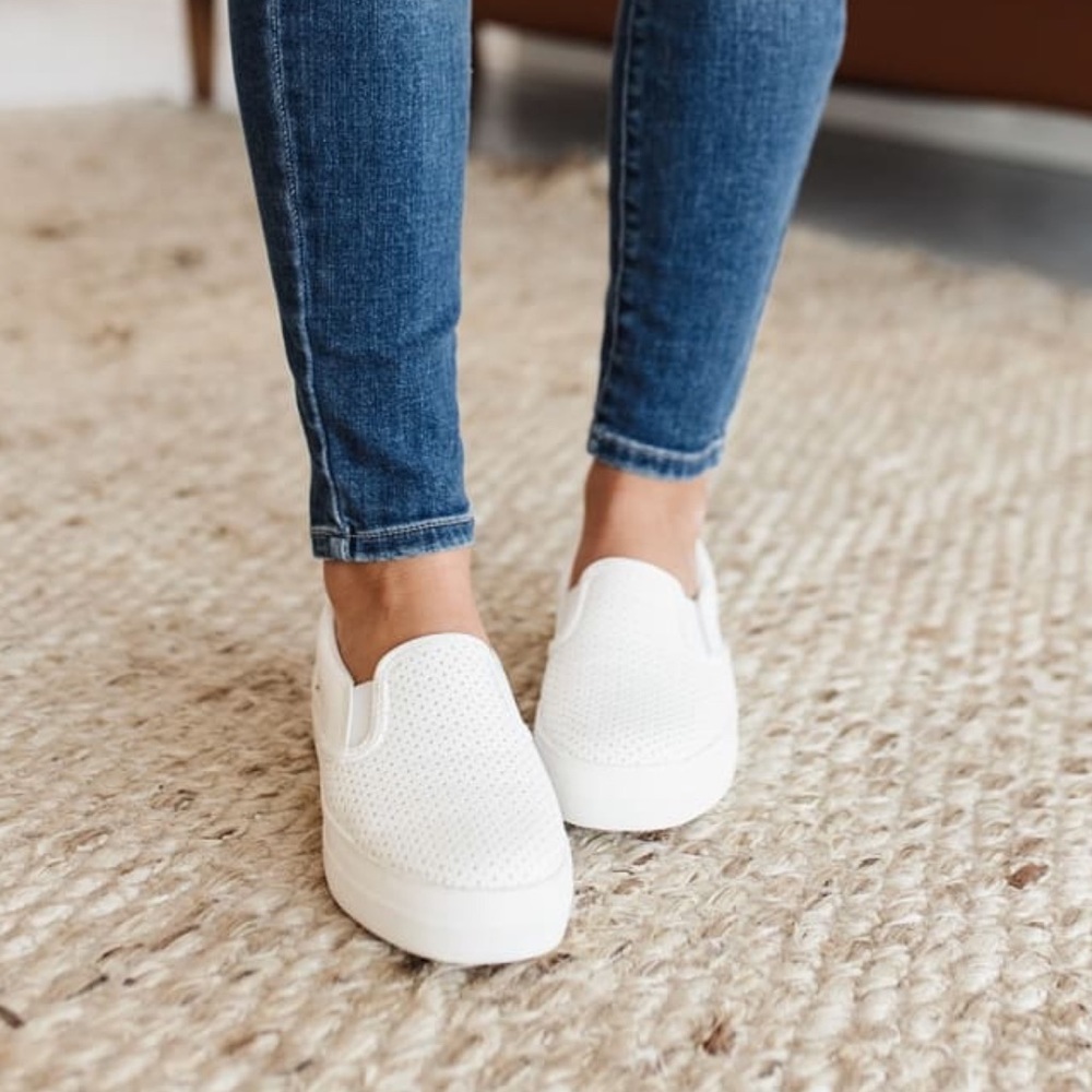 RELISTED UNDER FLATS & LOAFERS Perforated Slip-On Sneakers - Picture 4 of 12